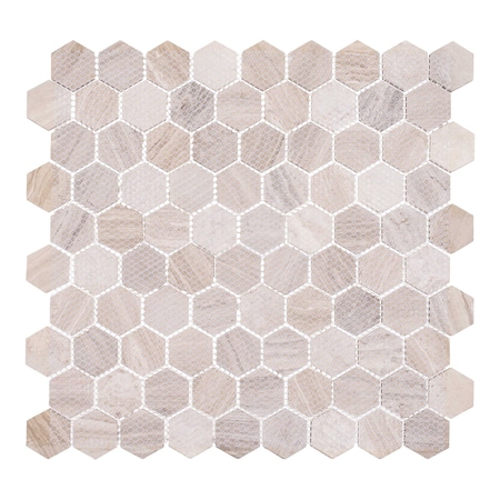 Andova Tiles SAMPLE Amarillo 125 x 125 Natural Stone Honeycomb Mosaic Wall  Floor Tile SAM-ANDAMA102